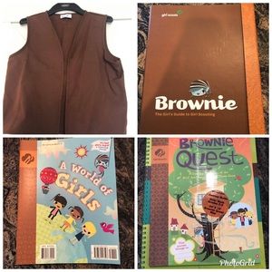 Brownie Girl Scout Vest, Guide and Journey Books